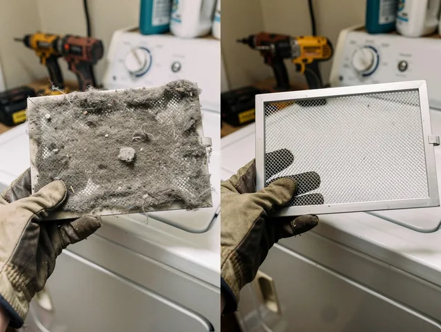 Professional lint trap cleaning by Hanson Dryer Vent Cleaning in Hanson