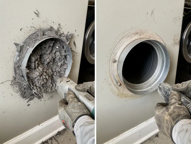 Professional clogged vent cleaning by Hanson Dryer Vent Cleaning in Hanson